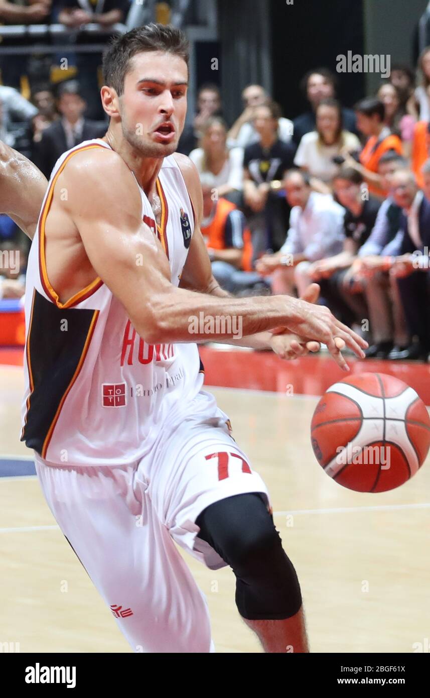 tomas kyzlink (virtus roma) during Italian Serie A Basketball Championship 2019/20, , Bologna, Italy, 01 Jan 2020 Stock Photo