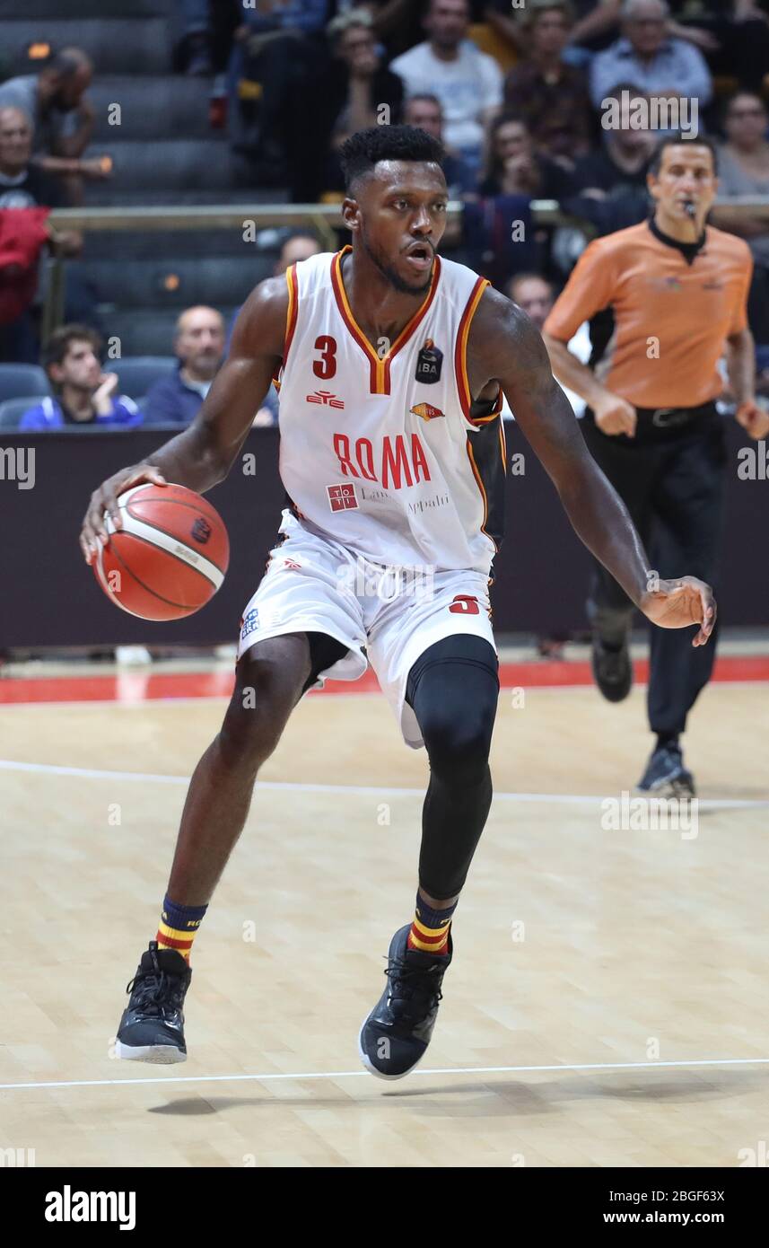 michael moore (virtus roma) during Italian Serie A Basketball Championship 2019/20, , Bologna, Italy, 01 Jan 2020 Stock Photo