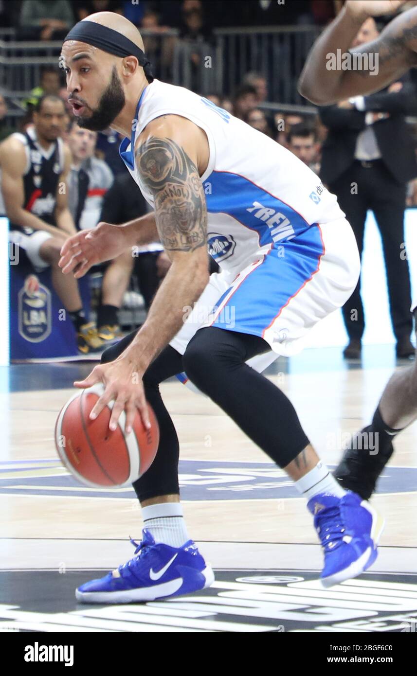 david logan (de during Italian Serie A Basketball Championship 2019/20, , Bologna, Italy, 01 Jan 2020 Stock Photo