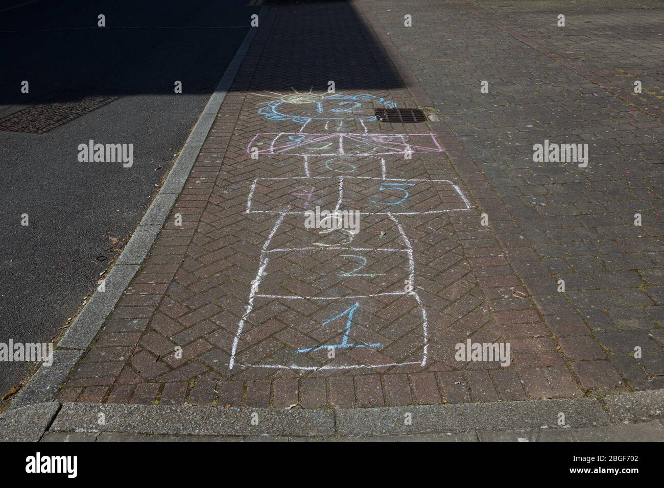 London, UK Street markings in the capital during the continuing