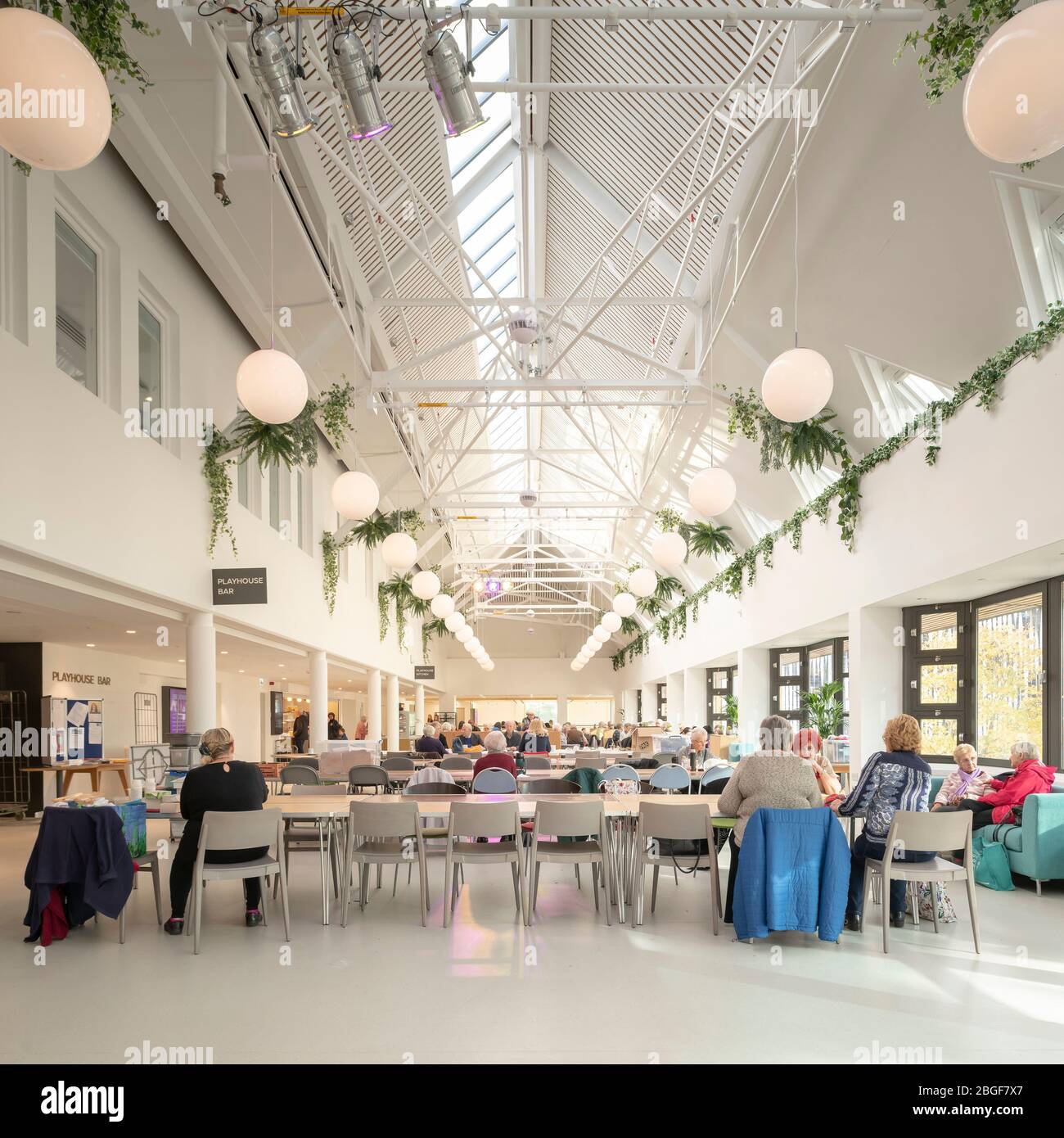 The cafe / restaurant. Leeds Playhouse, Leeds, United Kingdom