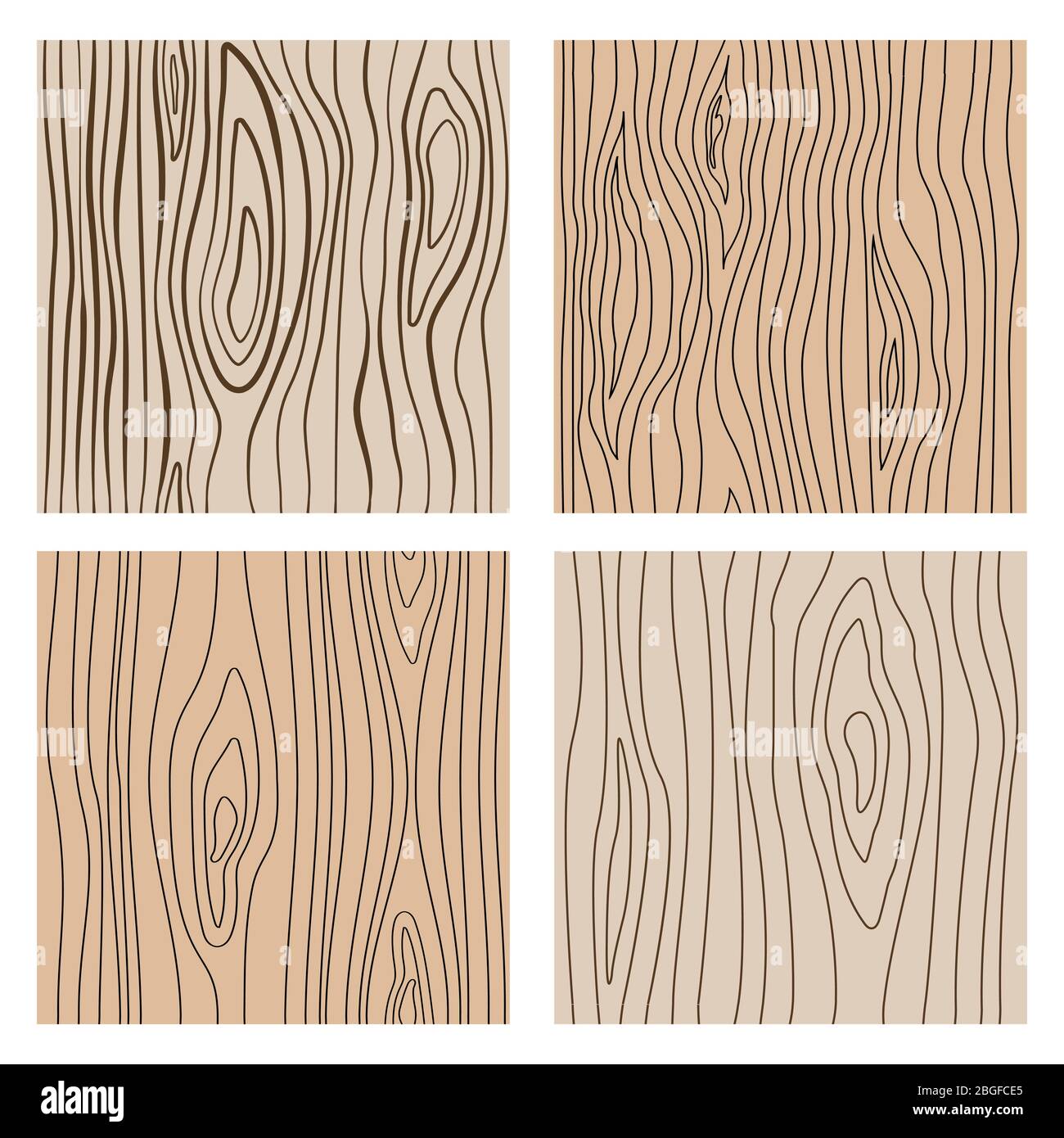 Abstract wood line seamless textures. Repeating wooden decoration vector background. Wood texture pattern material, natural panel board surface illustration Stock Vector