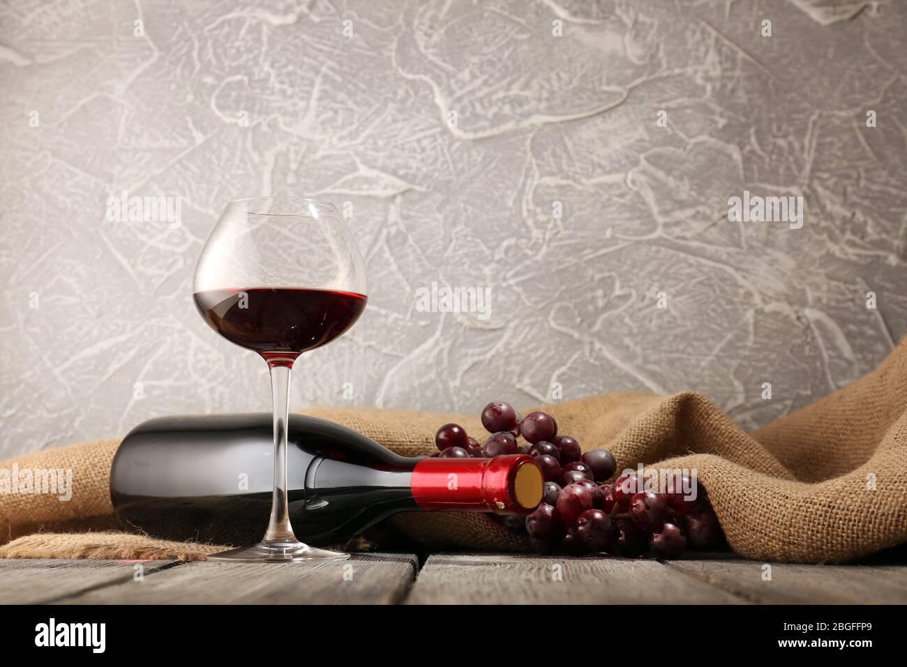 Bottles of wine with glass Stock Photo Alamy