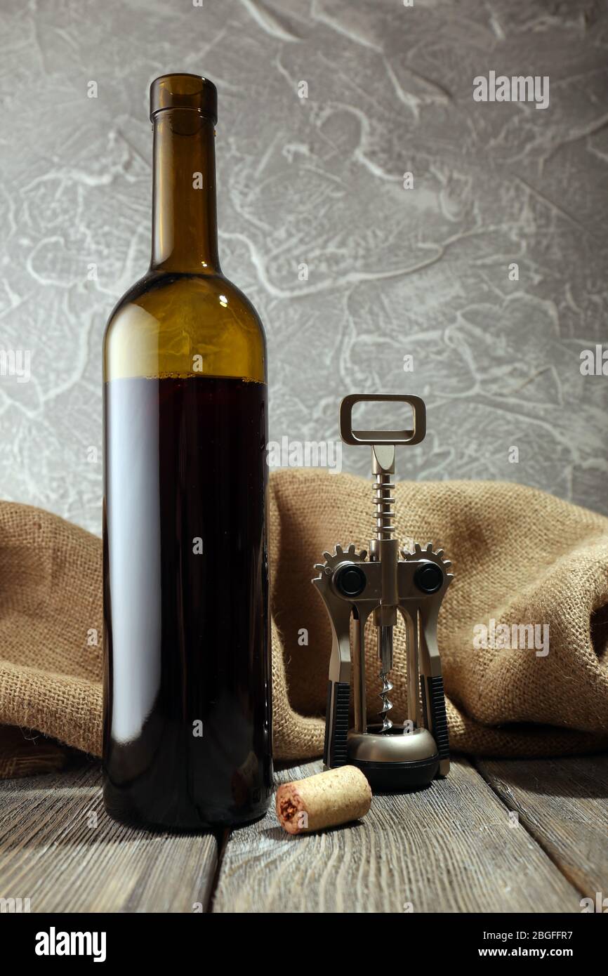 Bottle of red wine Stock Photo Alamy