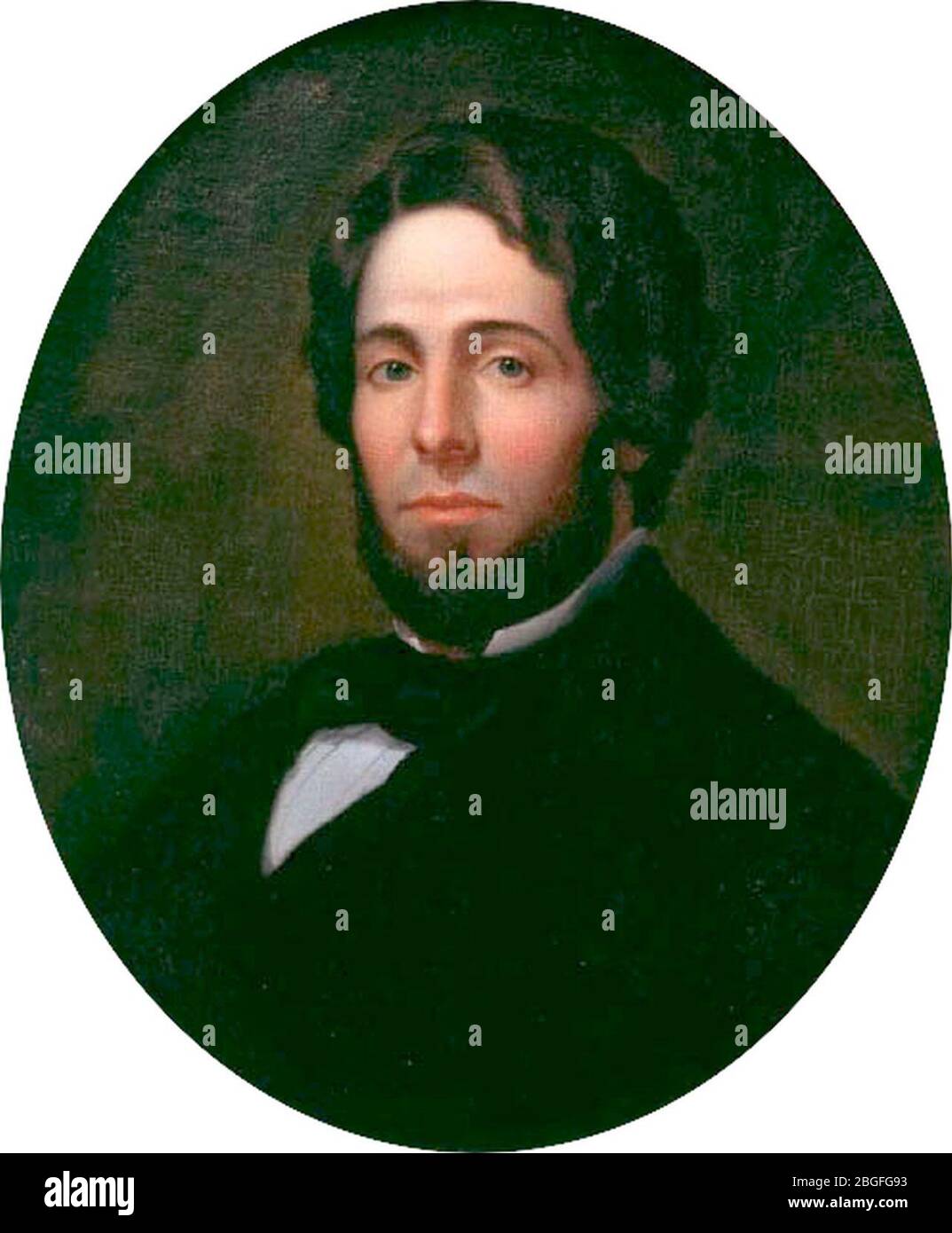 Herman Melville, ca. 1846-1847. Stock Photo