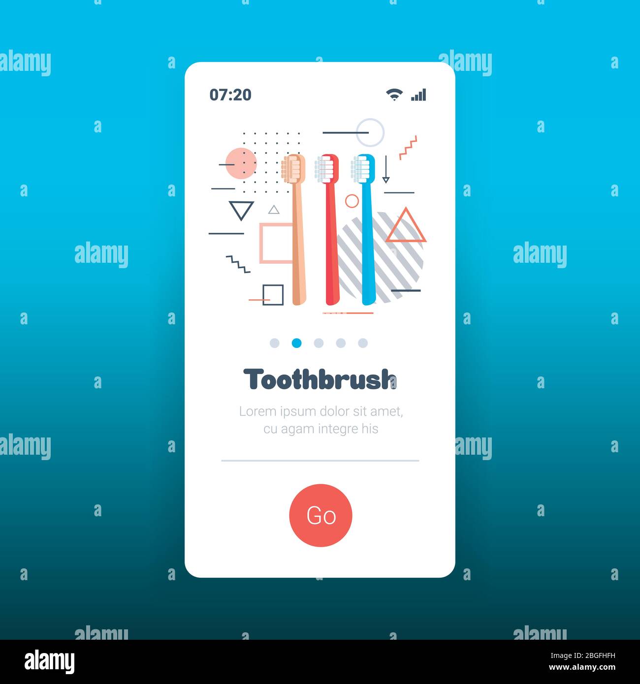 colorful plastic toothbrushes dental care hygiene concept smartphone