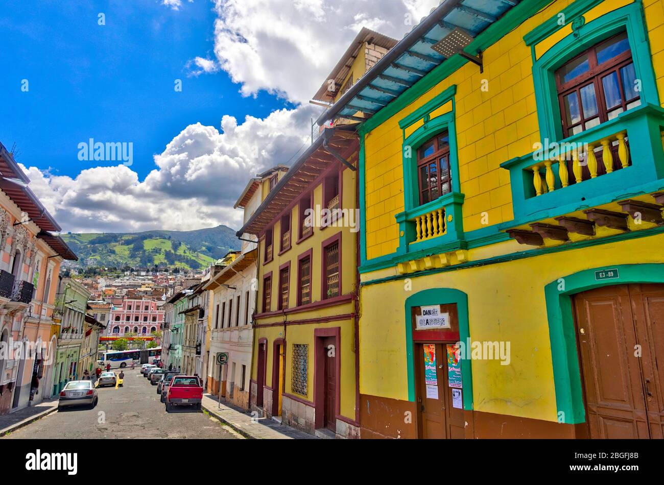 Quito Historical center, HDR Image Stock Photo Alamy