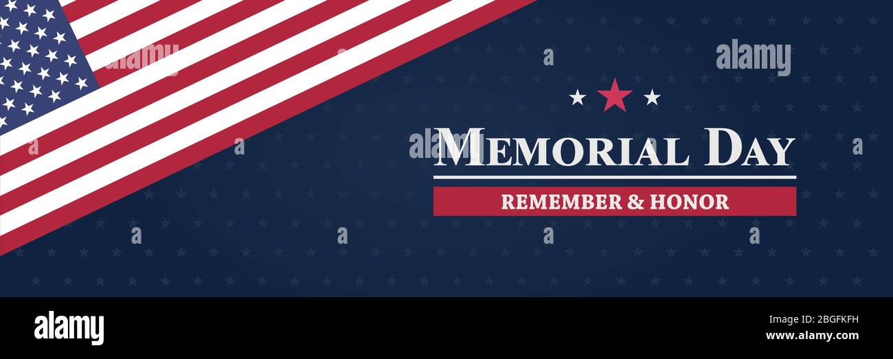 Memorial Day background vector illustration. Remember and honor concept ...