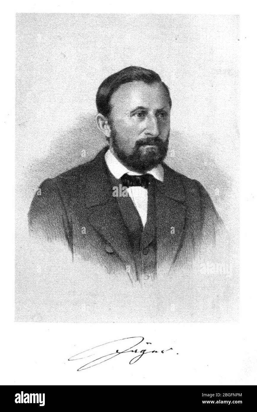 Hermann Jäger portrait 1870. Stock Photo
