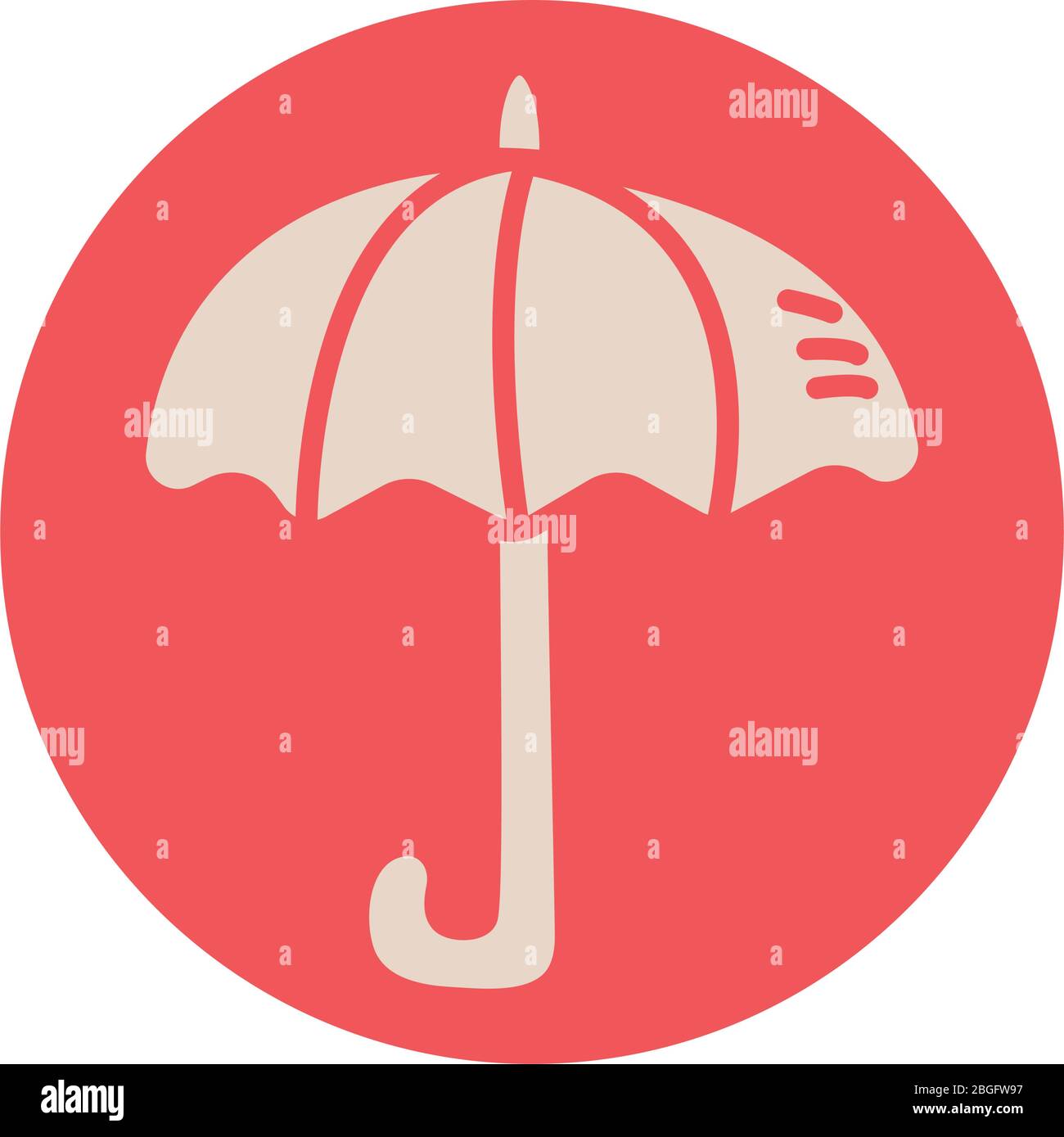 umbrella accessory block style icon Stock Vector Image & Art - Alamy