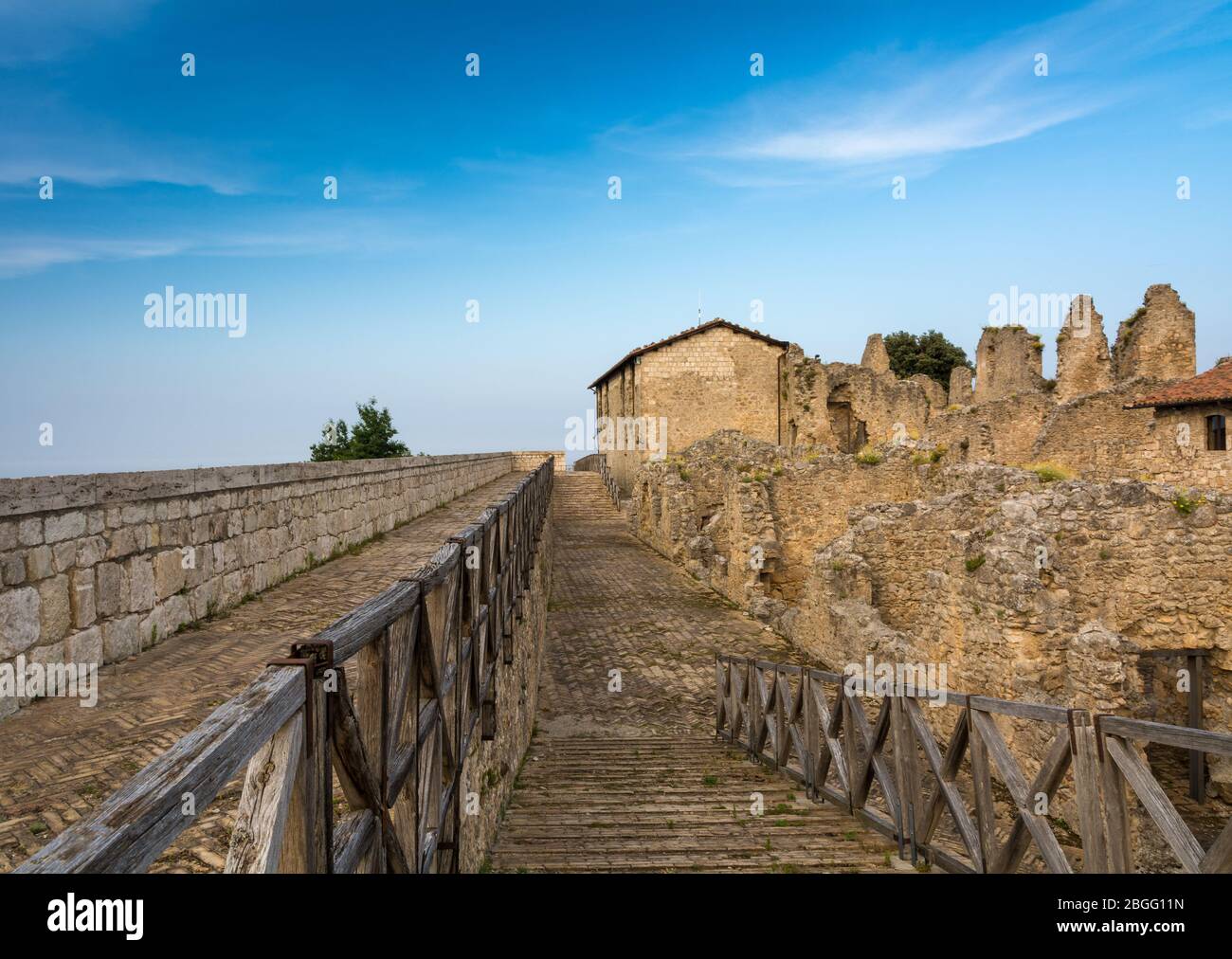 The Fortress of Civitella del Tronto, Teramo: a medieval fortress ...