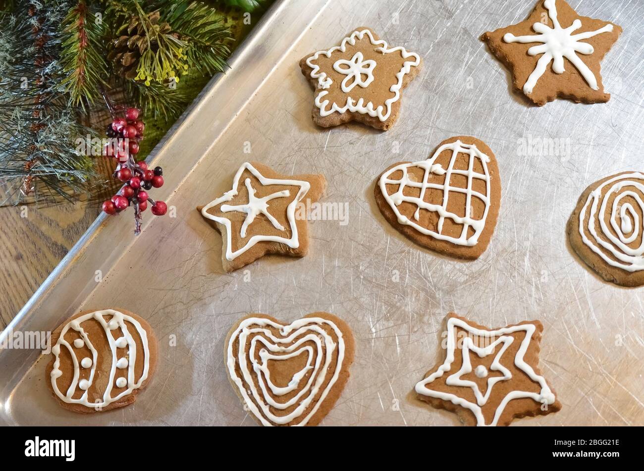 Gingerbread Cookies Stock Photo