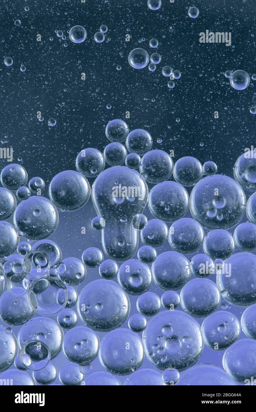 Colored air bubbles in water Stock Photo Alamy
