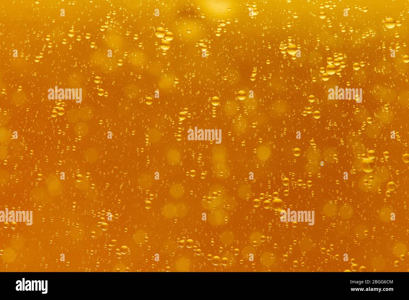 Colored air bubbles in water Stock Photo
