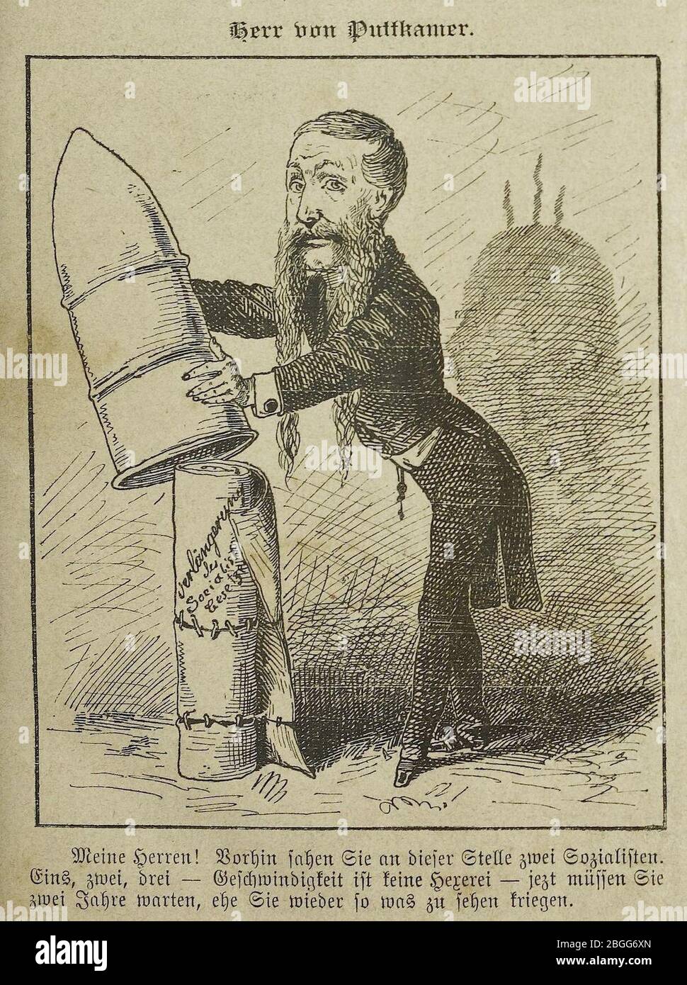 Herr Robert Viktor von Puttkamer, 1884. Stock Photo