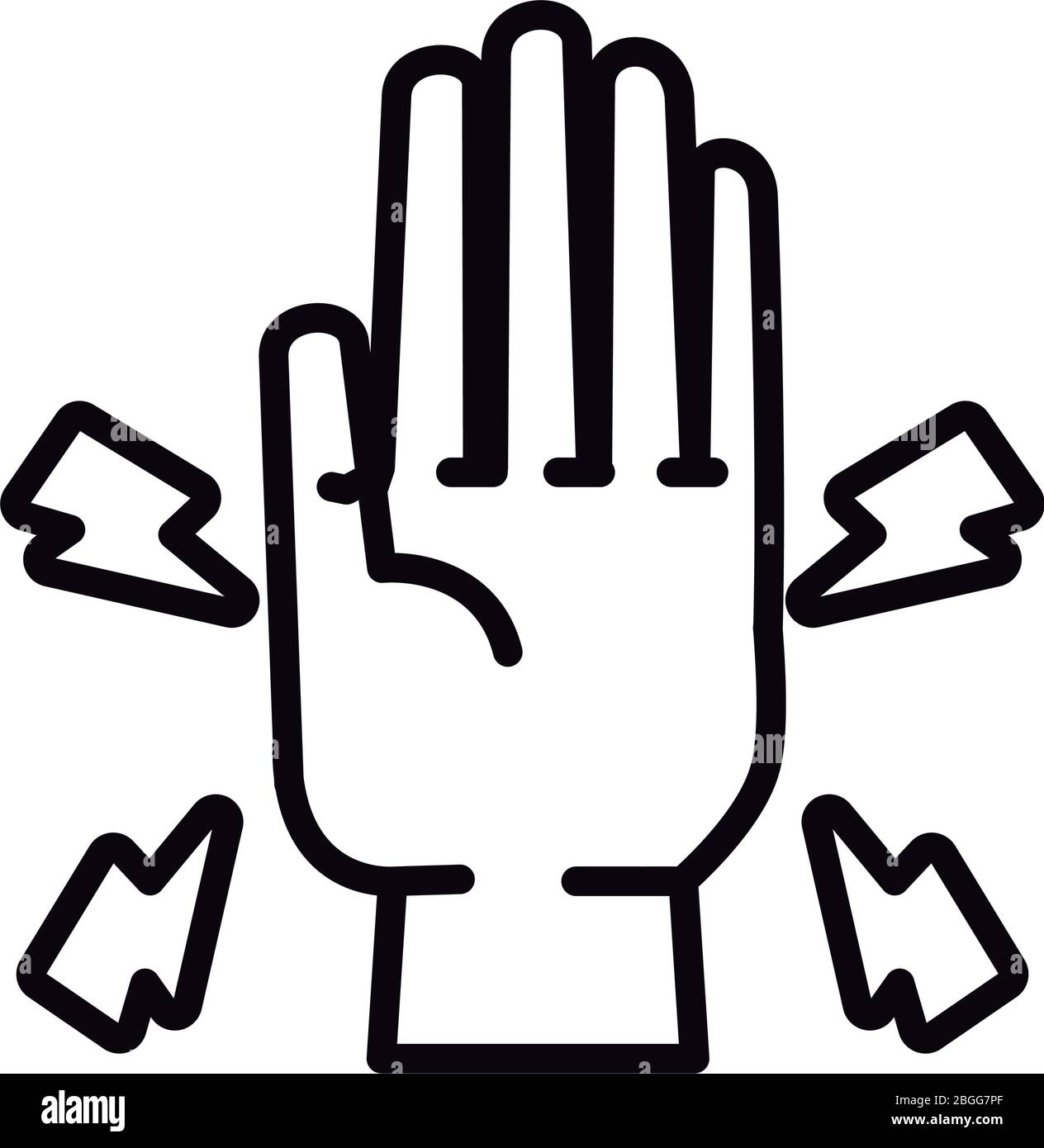 rubber gloves line style icon Stock Vector Image & Art - Alamy
