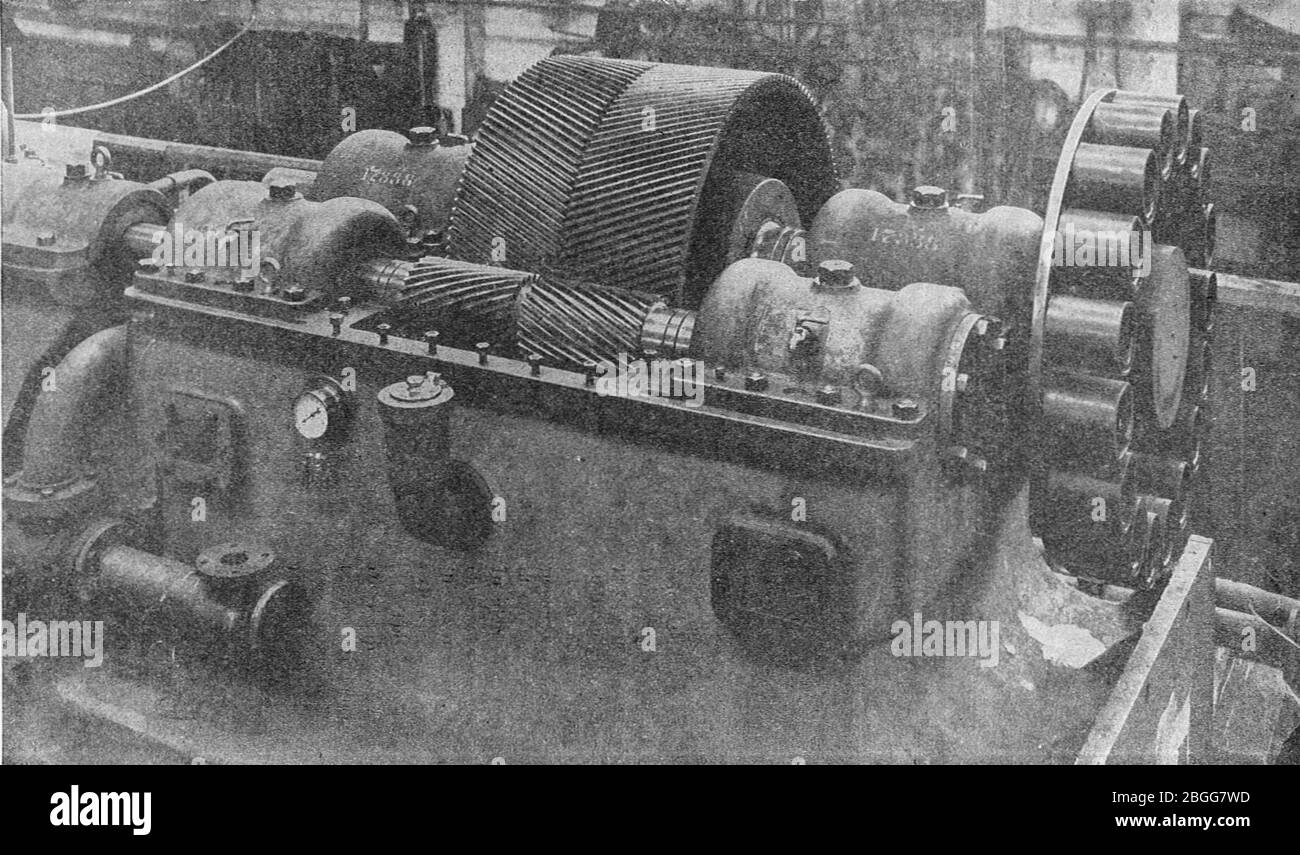 Herringbone reduction gear (Rankin Kennedy, Modern Engines, Vol II