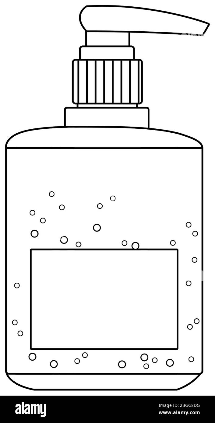 antibacterial soap bottle isolated icon Stock Vector Image & Art Alamy