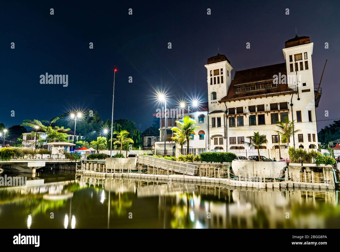Traditional architecture in the old town of Jakarta, Indonesia Stock Photo