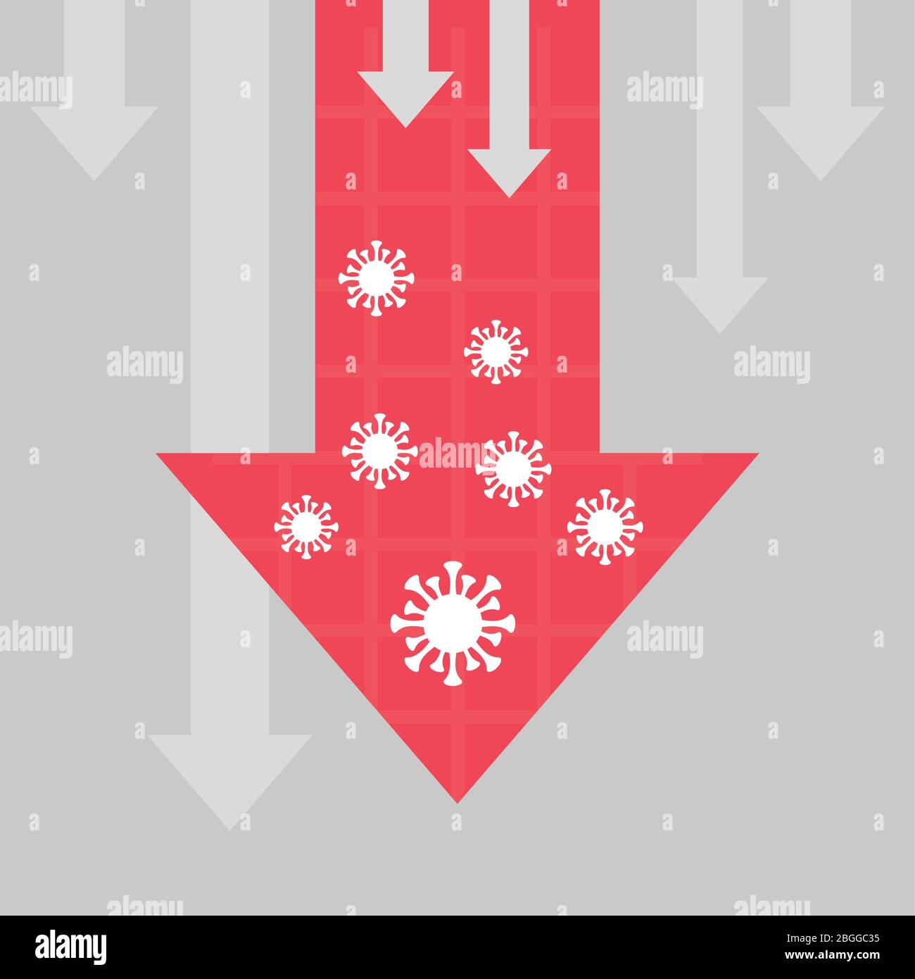 economy and covid19 statistics with arrows Stock Vector Image & Art - Alamy