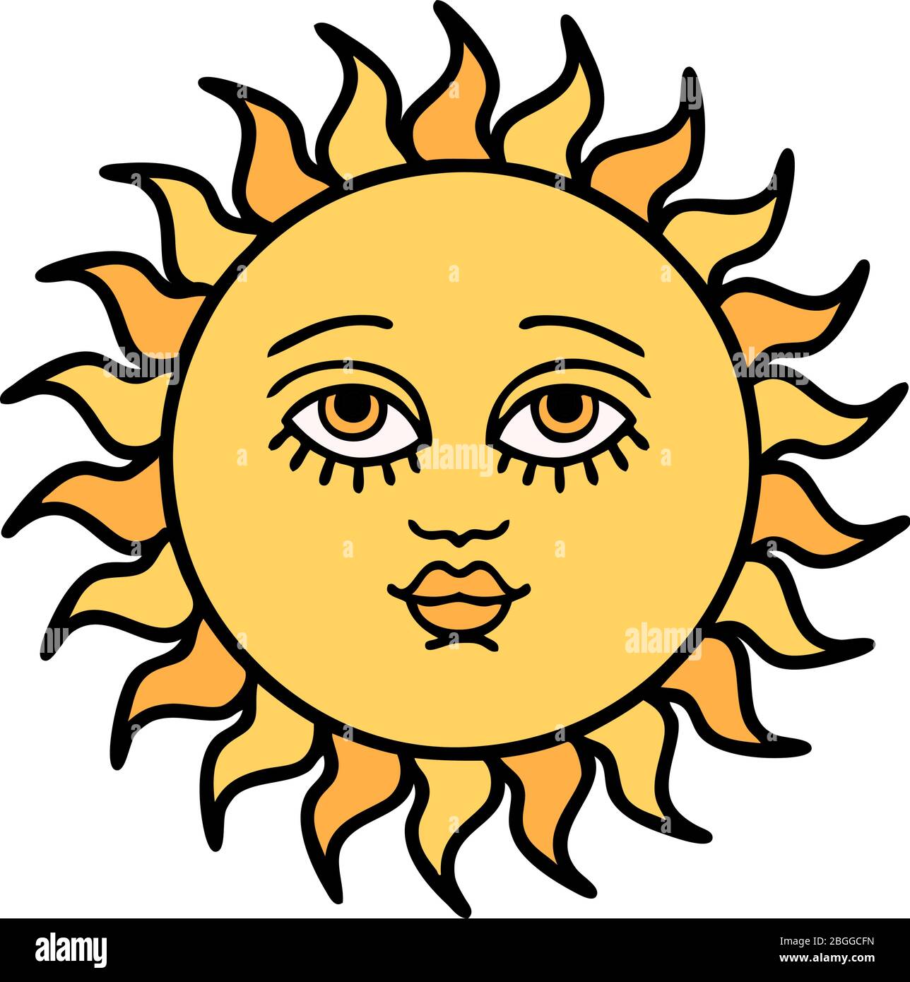 Tattoo In Traditional Style Of A Sun With Face Stock Vector Image Art Alamy Tattoo In Traditional Style Of A Sun With Face Stock Vector Image Art Alamy