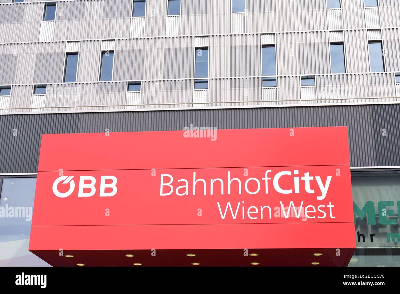 Vienna, Austria. The Westbahnhof in Vienna forms the starting point of the Western Railway as a terminal station. Stock Photo