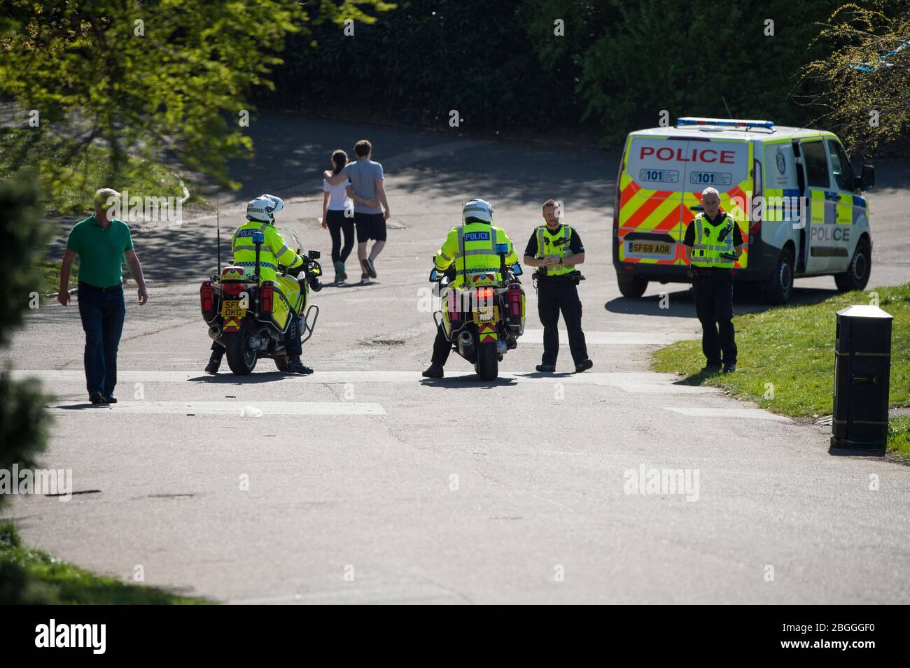 Glasgow, UK. 21st Apr, 2020. Pictured: Scenes from Kelvingrove Park in Glasgow during the coronavirus (COVID-19) lockdown. Credit: Colin Fisher/Alamy Live News Stock Photo