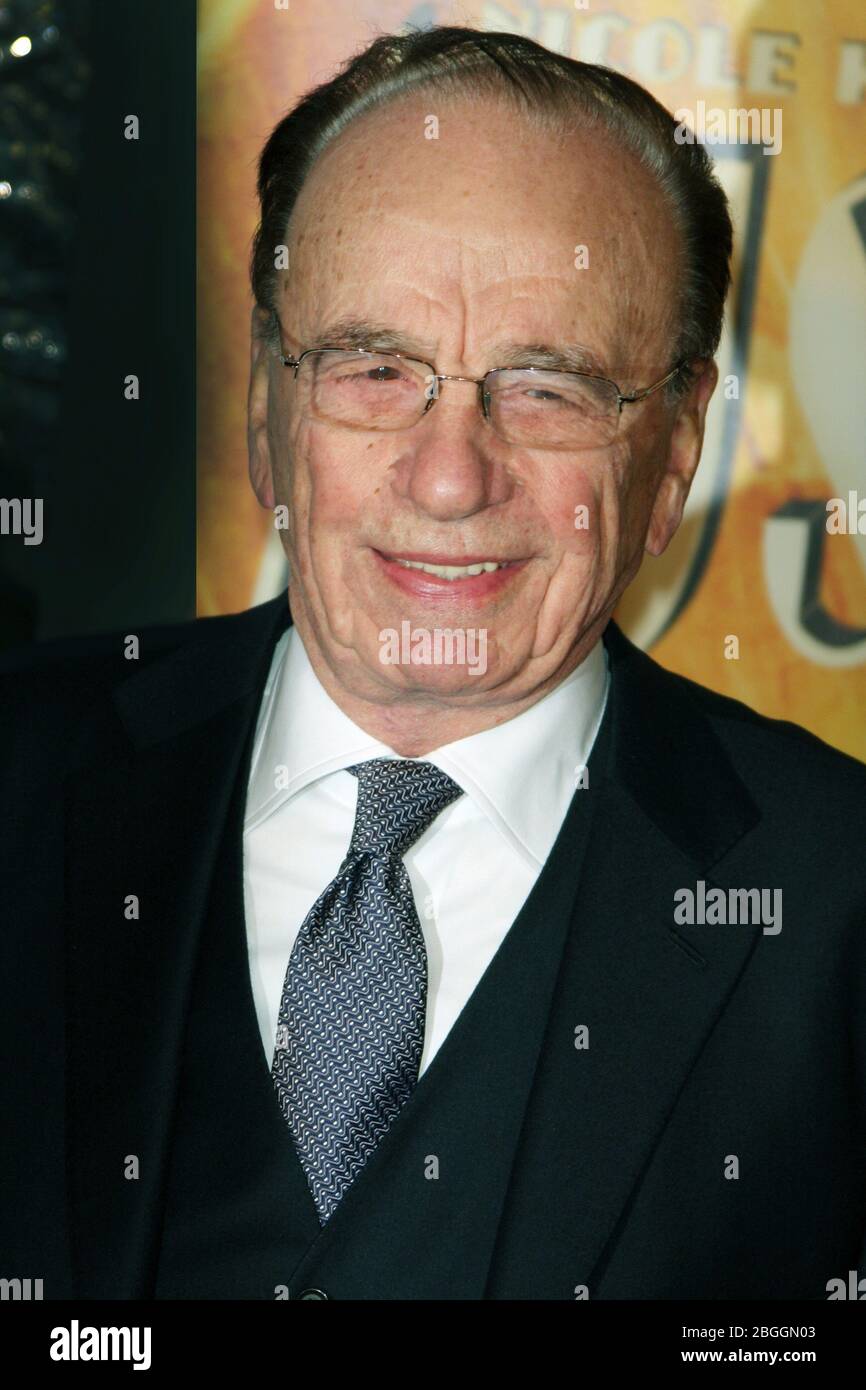 Rupert Murdoch 2008, Photo By John Barrett/PHOTOlink Stock Photo - Alamy