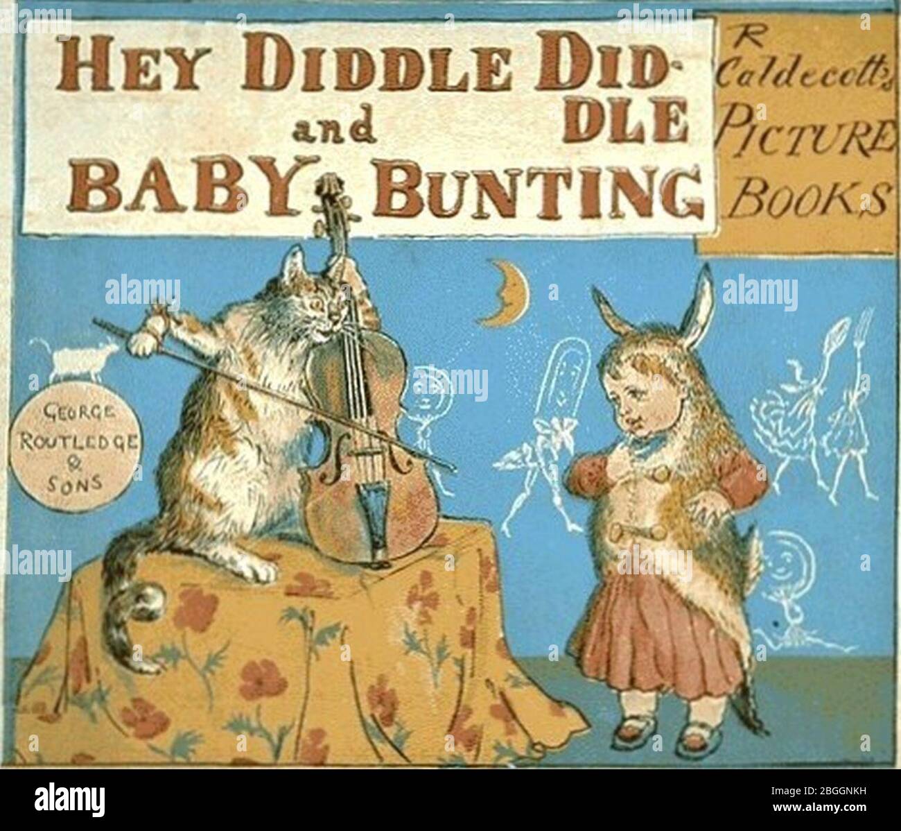 Hey diddle diddle and Baby bunting pg 1. Stock Photo