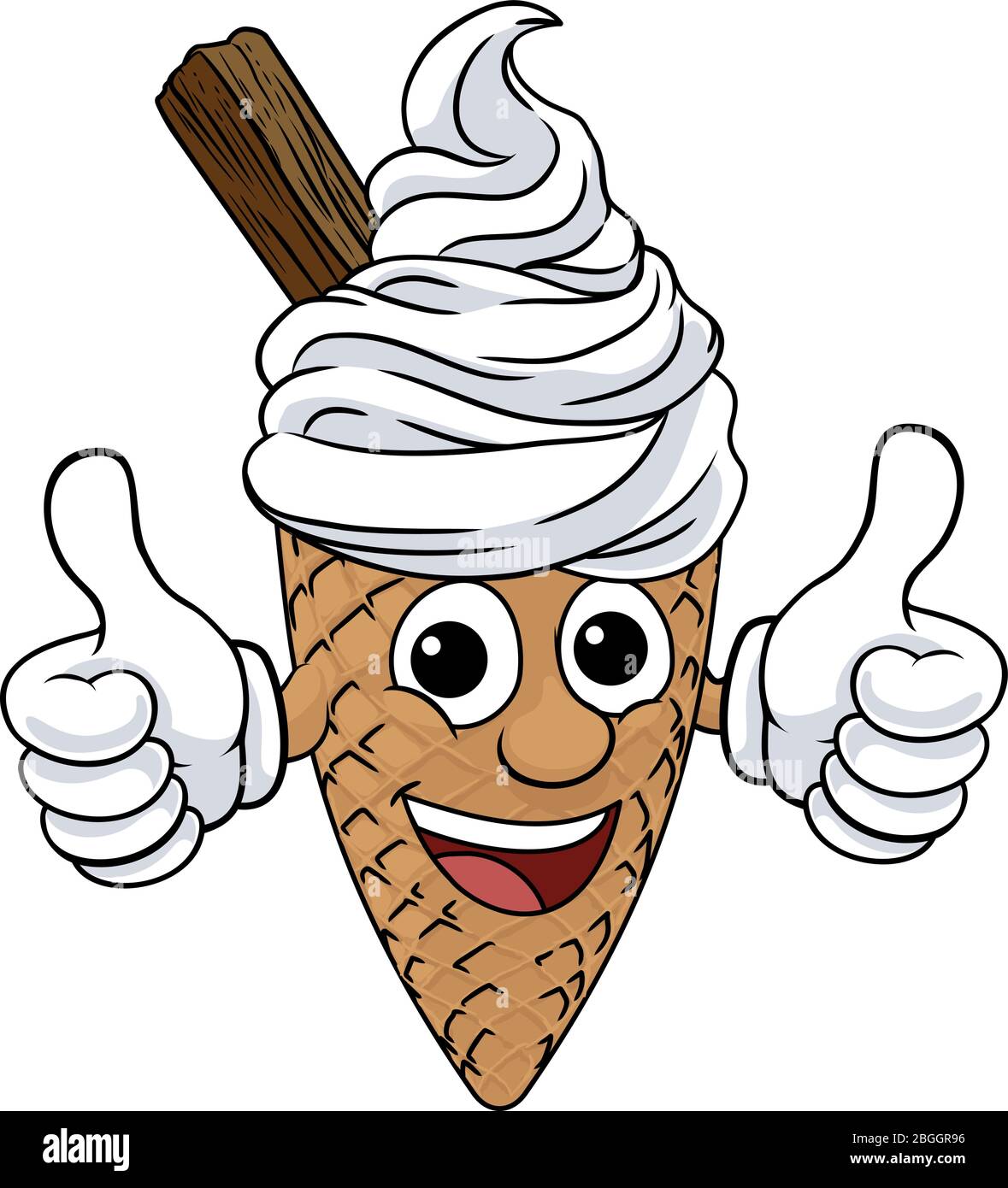 Ice Cream Cone Cartoon Character Mascot Thumbs Up Stock Vector Image Art Alamy Ice Cream Cone Cartoon Character Mascot Thumbs Up Stock Vector Image Art Alamy