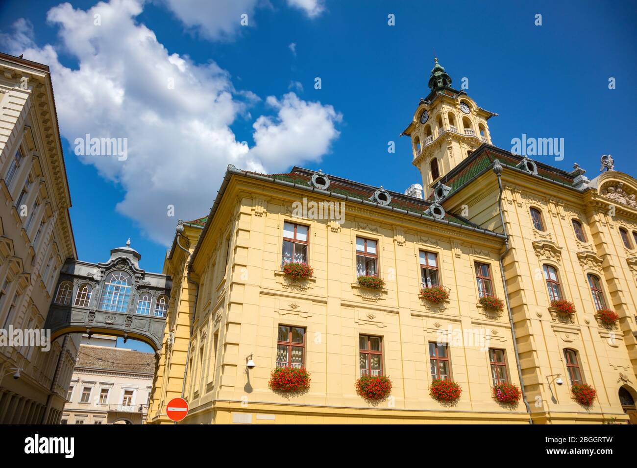 Szeged City Hall. Szeged, Csongrad, Hungary. Stock Photo