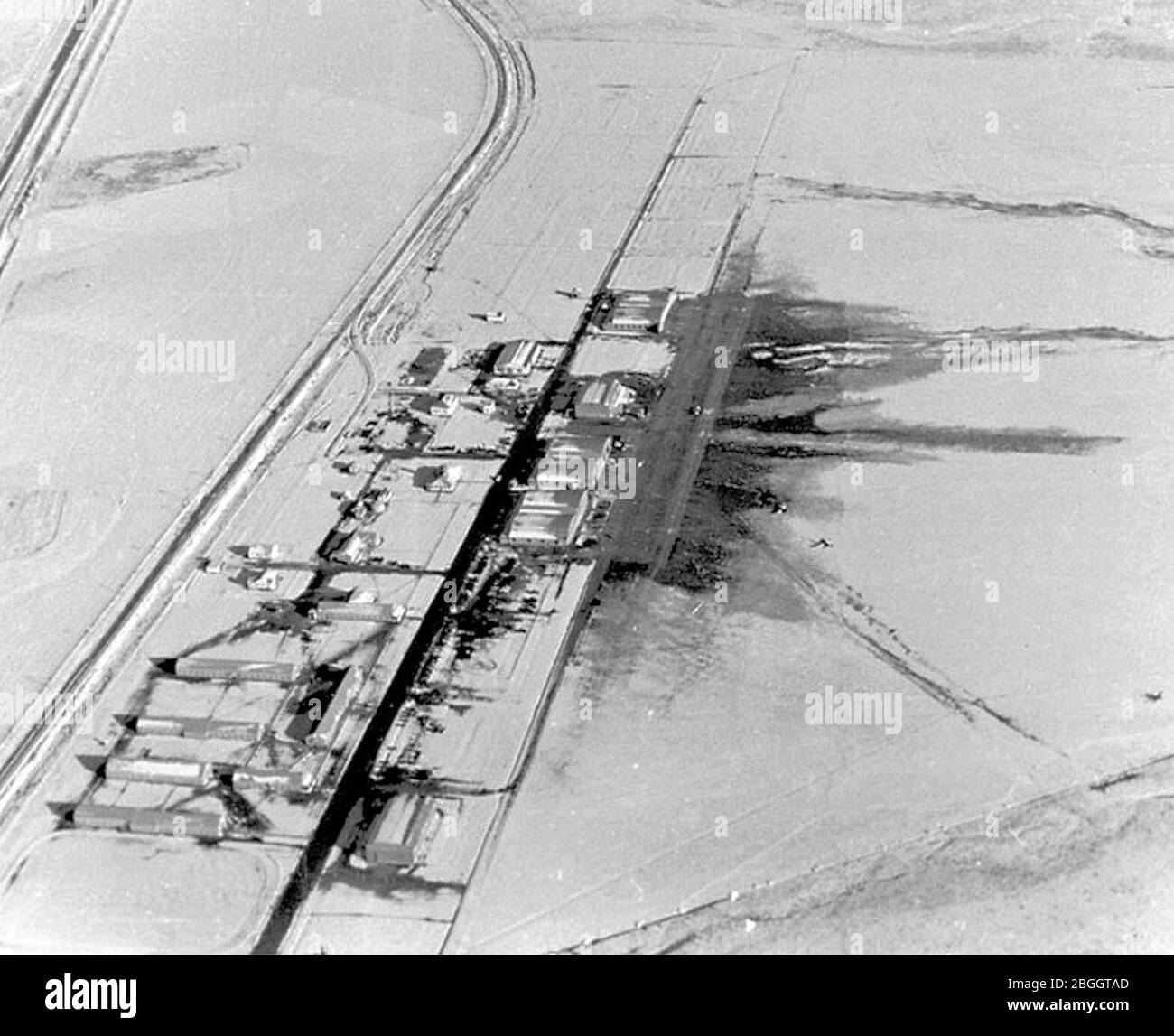 Hicks Field Oblique Looking North in Snow Stock Photo Alamy