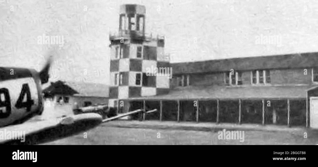 Hicks Field - Control Tower and Operations Building Stock Photo - Alamy