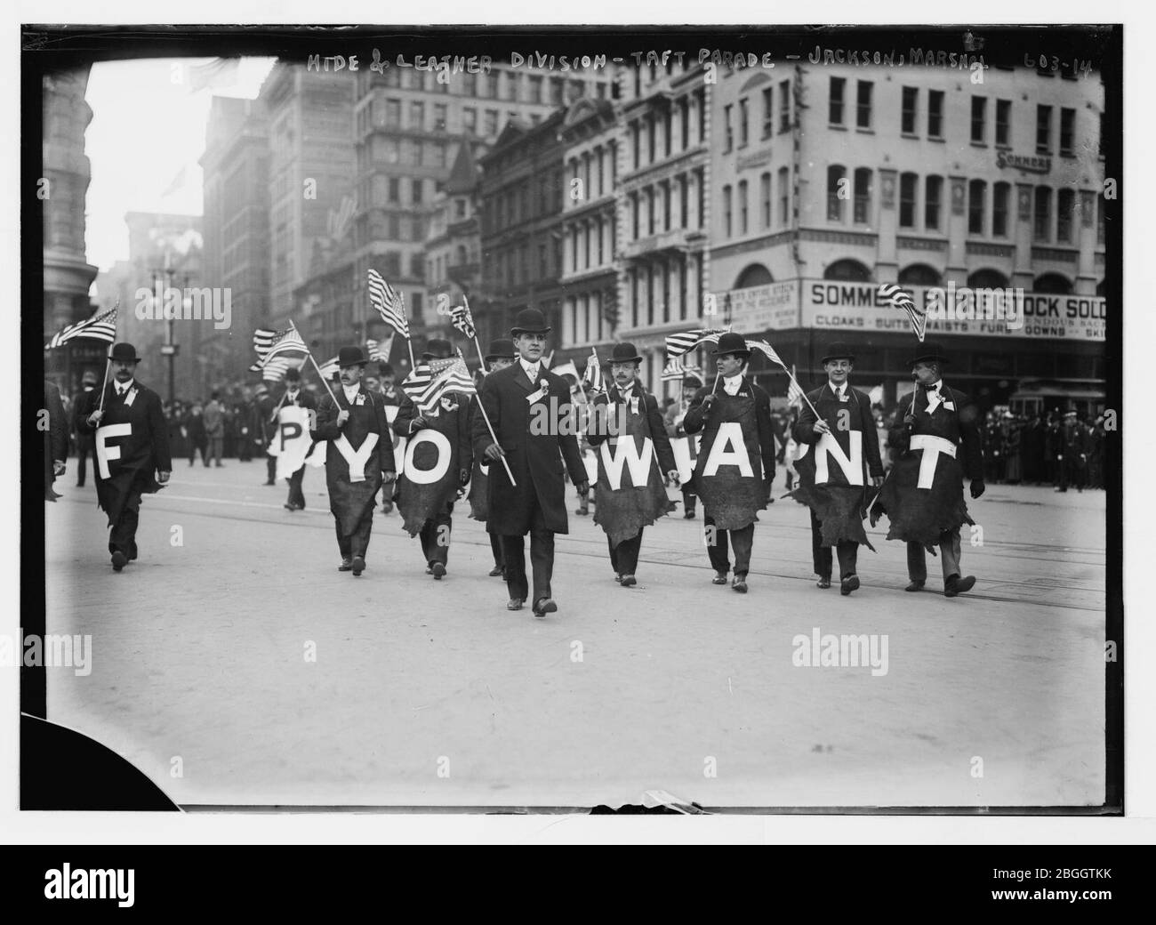 Hide & Leather Division Taft Parade - Jackson, Marshal (New York) Stock Photo