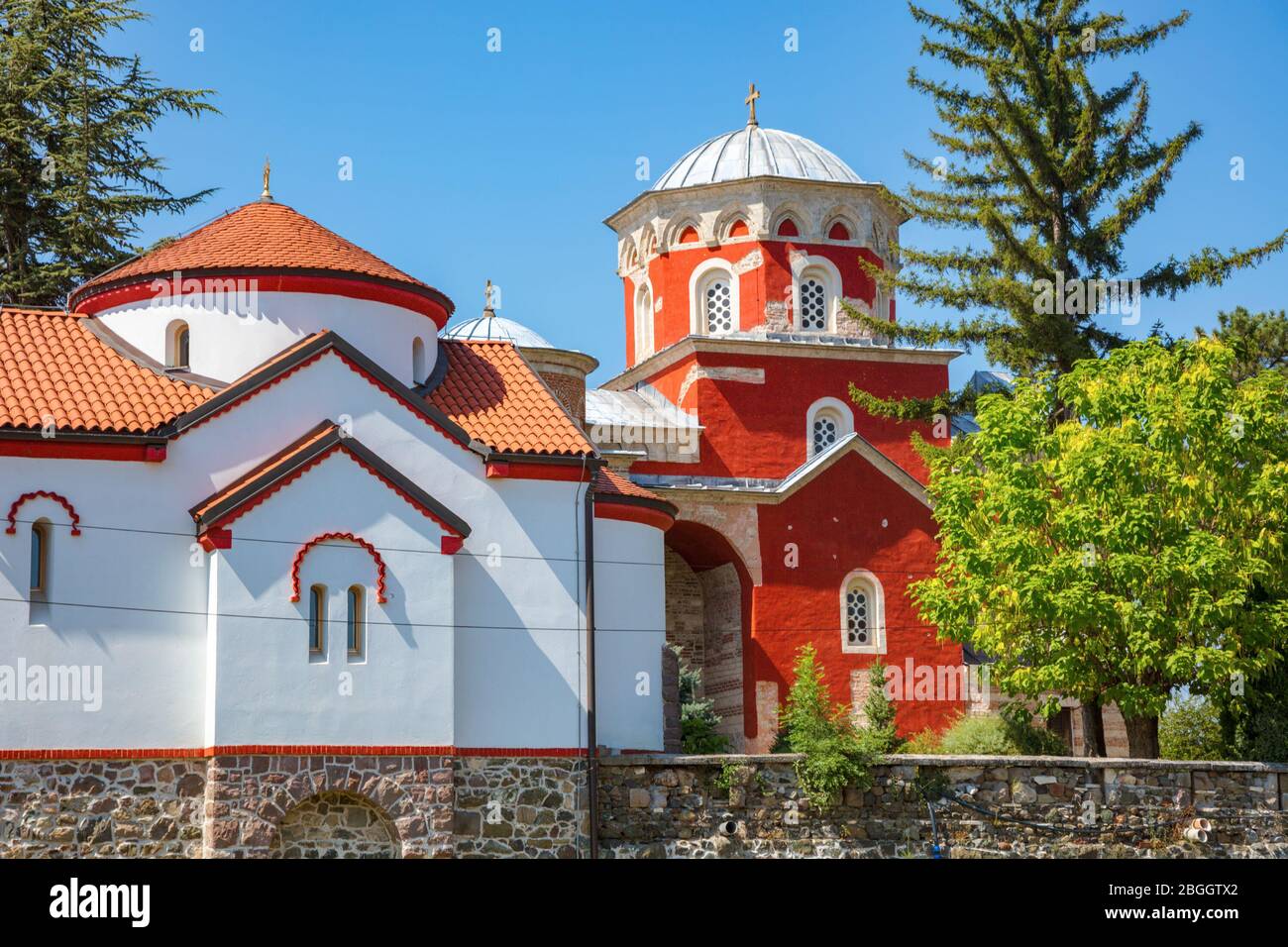Zica Monastery in Serbia. Kraljevo, Raska District, Serbia. Stock Photo