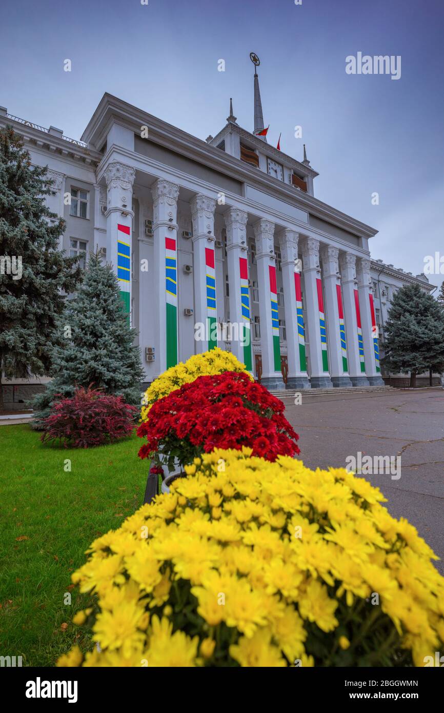 City Hall of Tiraspol. Tiraspol, Transnistria Stock Photo Alamy