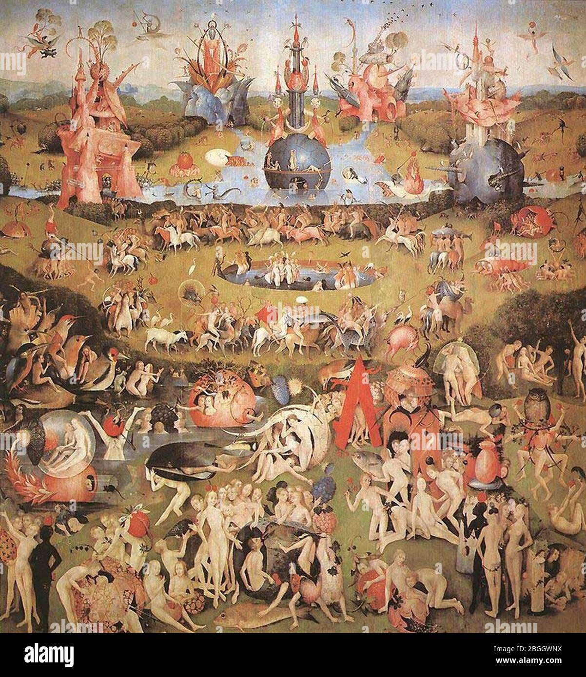 Hieronymus Bosch Der Garten der Lüste, Mitteltafel des Triptichons