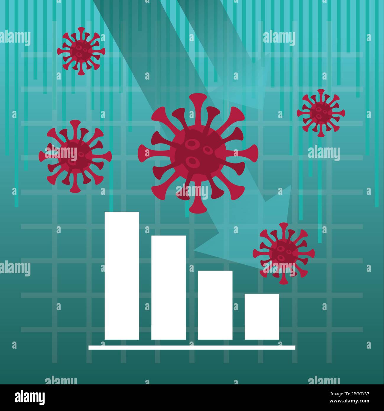 economy and covid19 statistics with arrows and bars Stock Vector Image ...