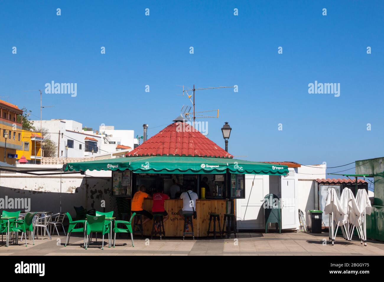 Kiosko La Plaza en Firgas Stock Photo