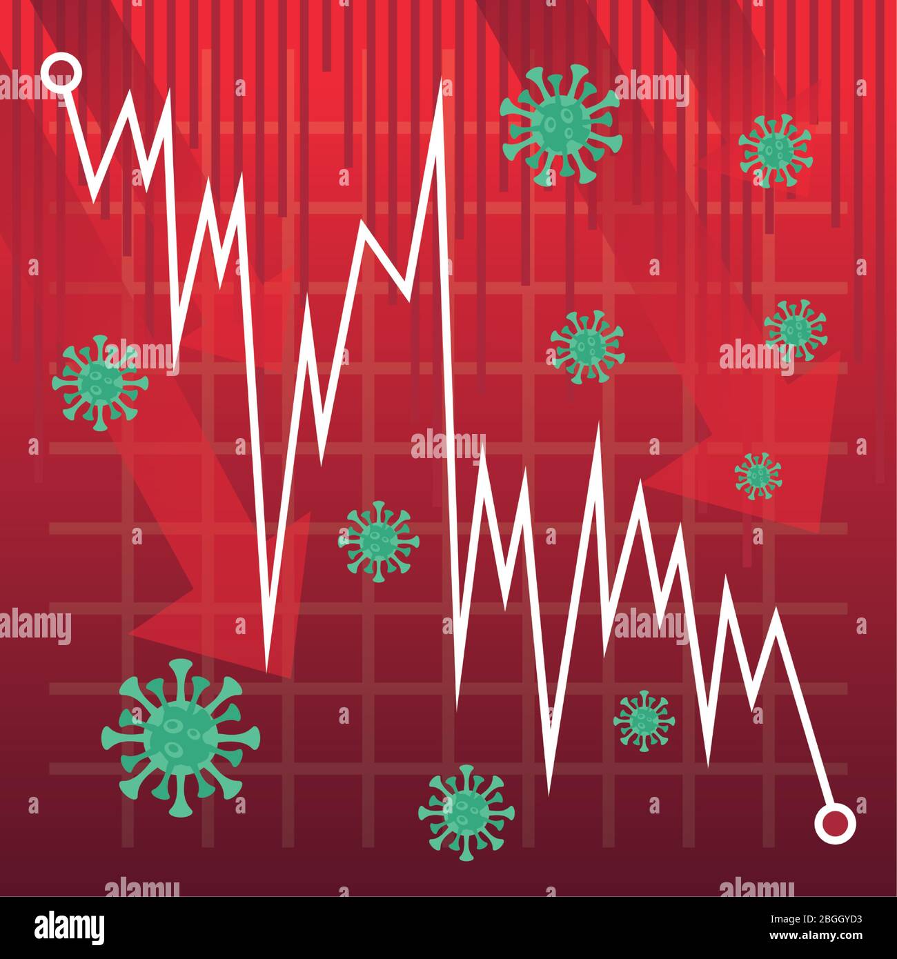 economy and covid19 statistics with particles Stock Vector Image & Art ...