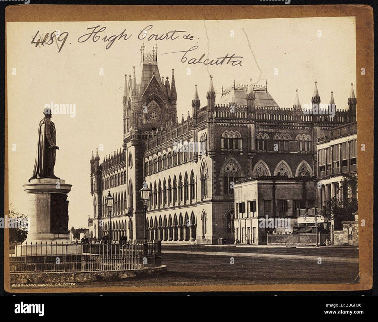 High Court of Calcutta (Second view) by Francis Frith. Stock Photo
