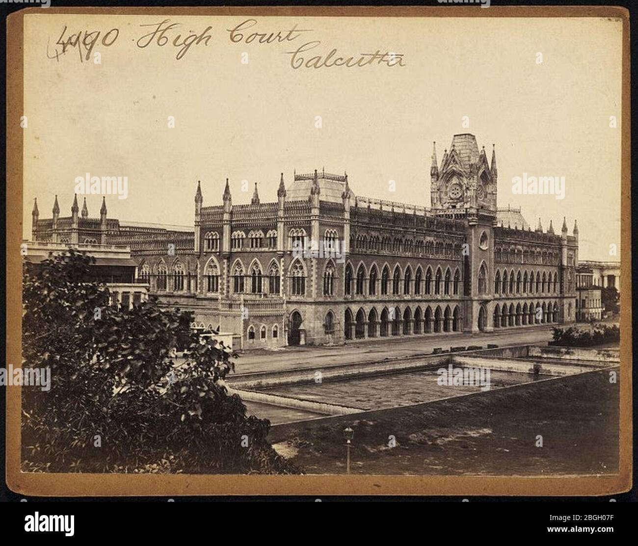 High Court of Calcutta (Third view) by Francis Frith. Stock Photo