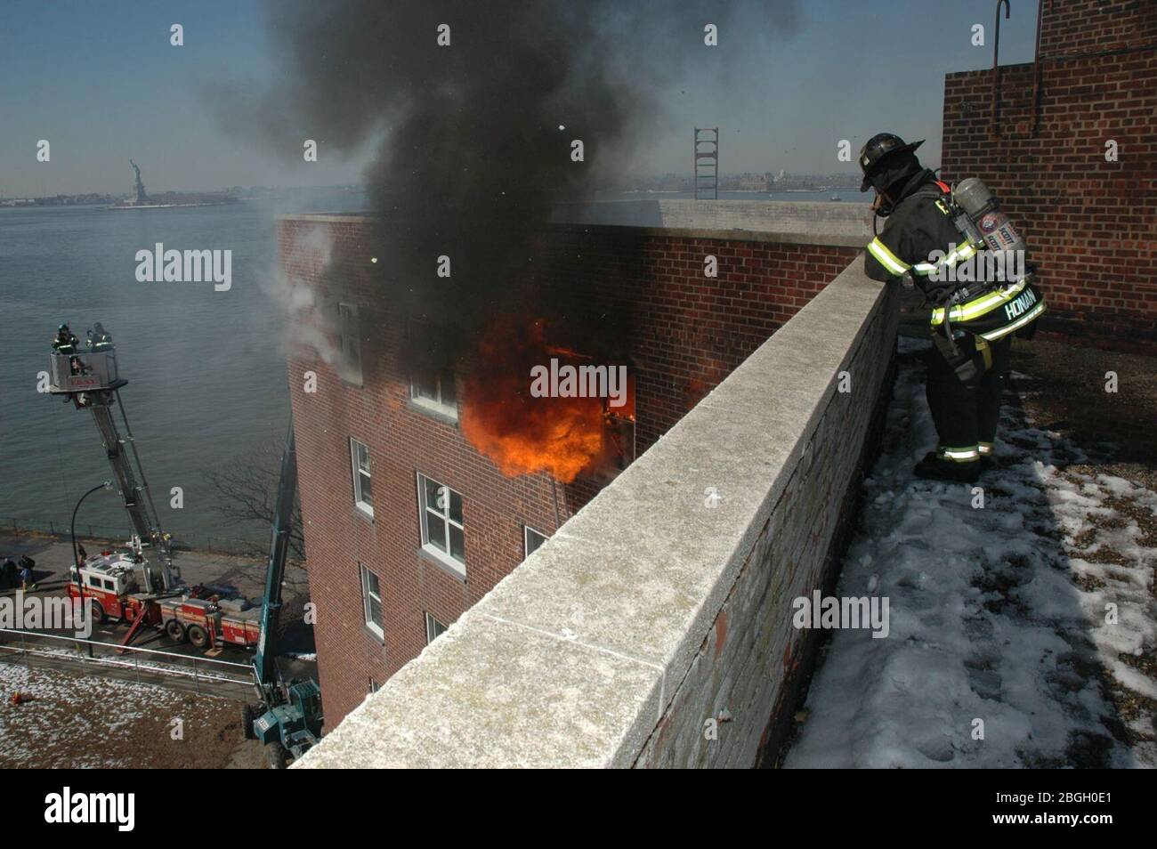 High Rise Fire Study; Wind-Driven Fires (5888199090). Stock Photo