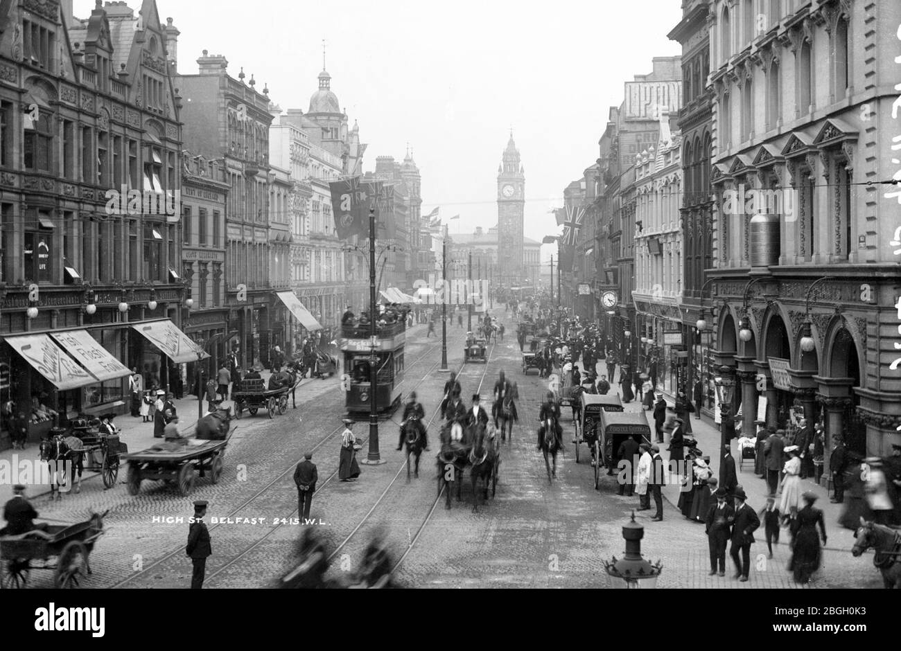 High Street, Belfast (5785358121 Stock Photo Alamy