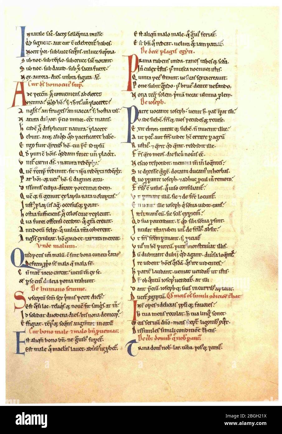 Hildebert of Lavardin, Poems Stock Photo Alamy