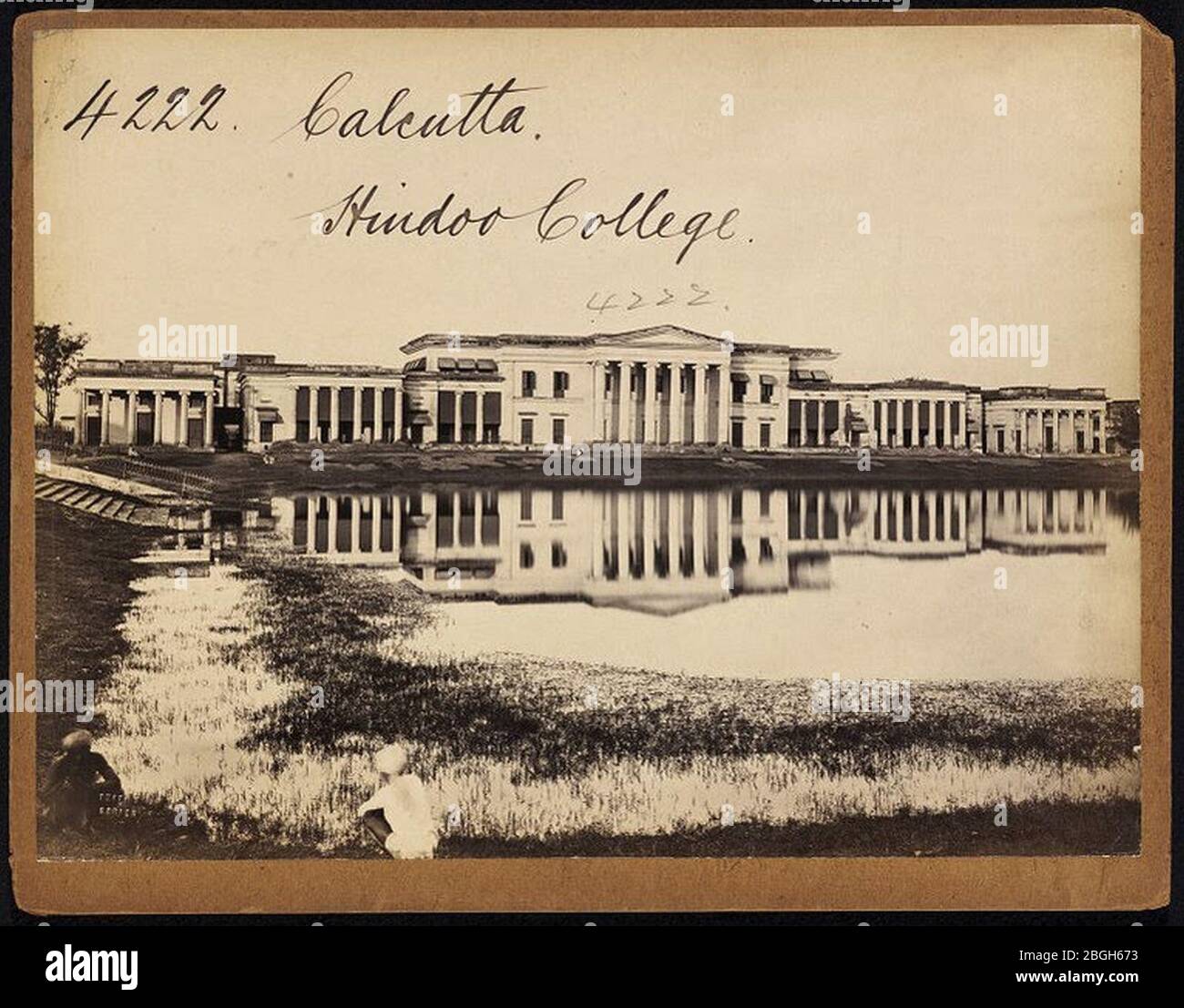 Hindoo College Calcutta by Francis Frith. Stock Photo