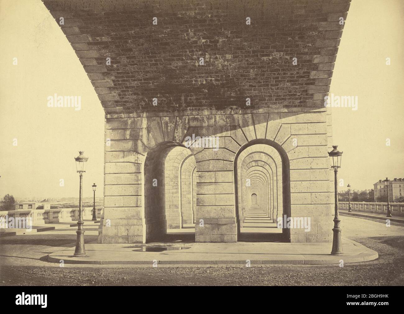 Hippolyte-Auguste Collard, Pont du Point du Jour Stock Photo