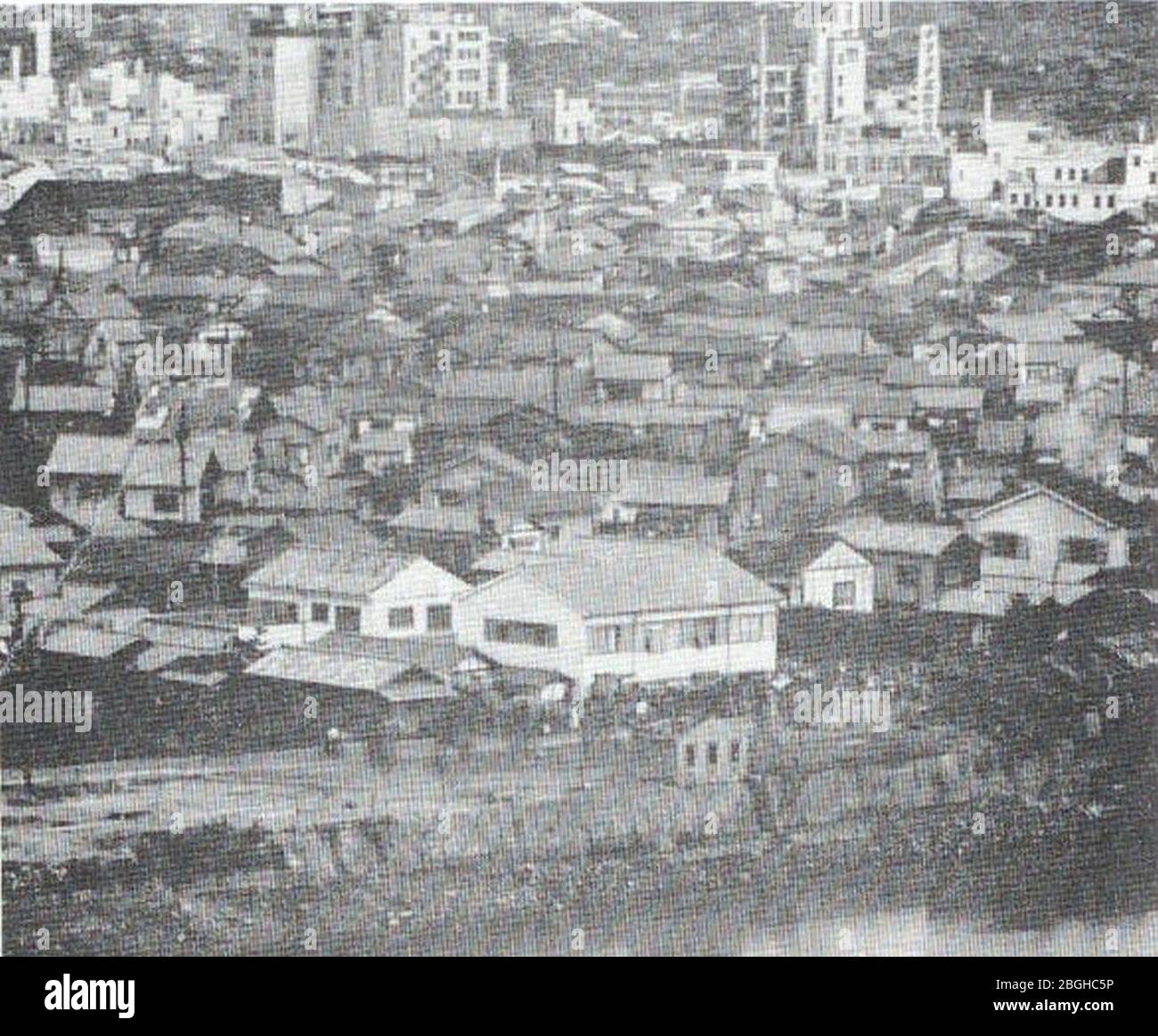 Hirosima before the atomic bombing. Stock Photo