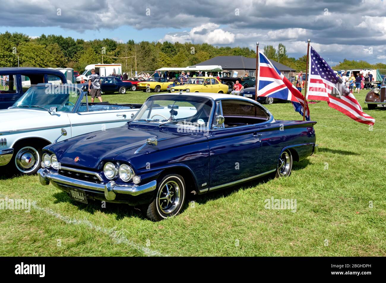 Westbury, Wiltshire / UK - September 1 2019: A 1964 Ford Consul Capri GT Coupe, 160 HJJ, at the 2019 White Horse Classic & Vintage Vehicle Show Stock Photo