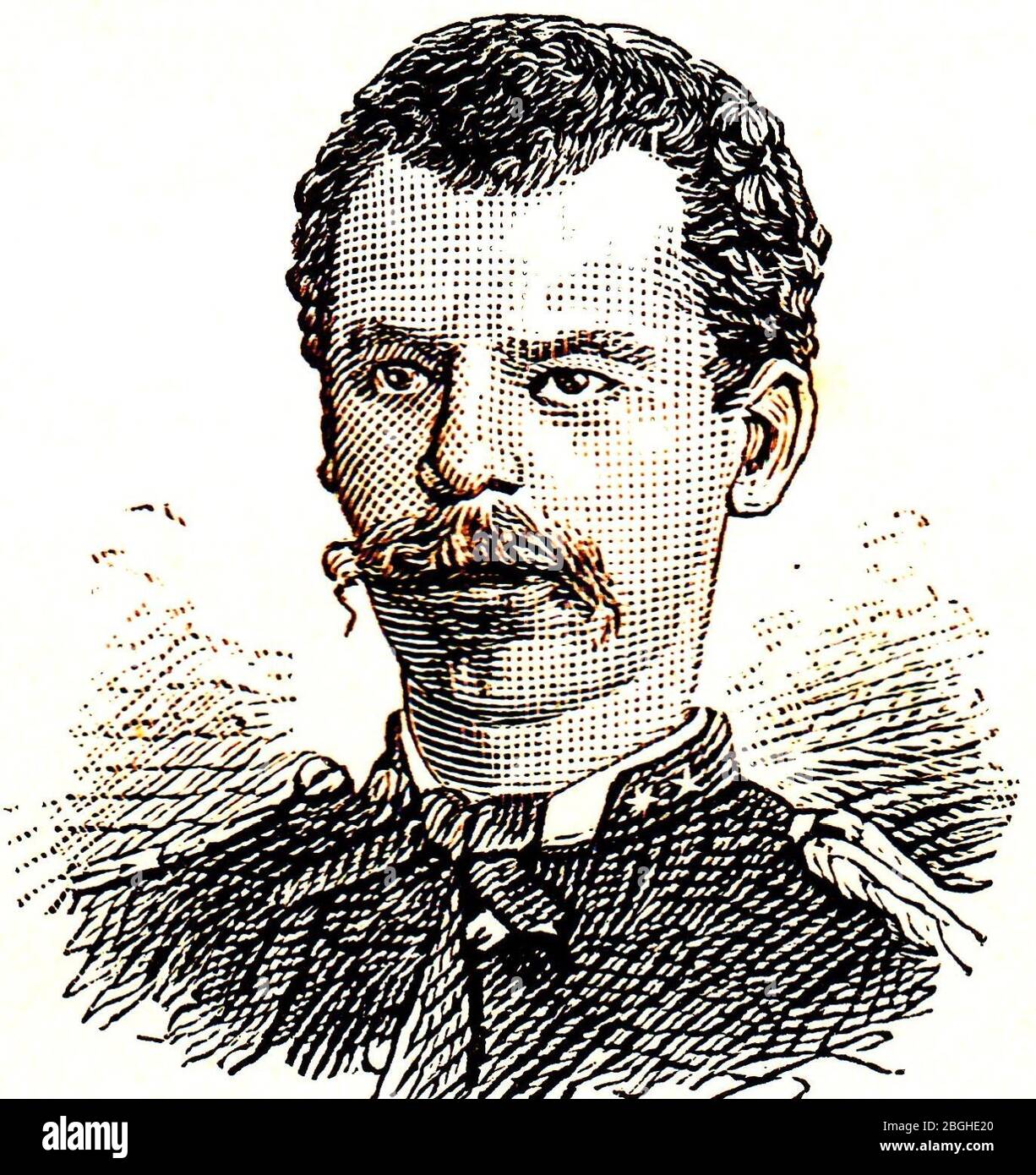 Hissink, PCG. 1ste luit inf. 14 december 1854-17 december 1884 tussen Anagaloeng en Lepongetra. Stock Photo